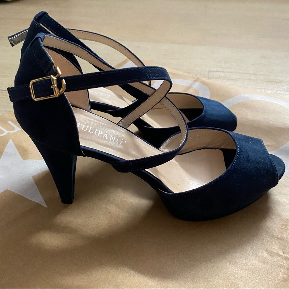 Velvet Platform Heel Shoes